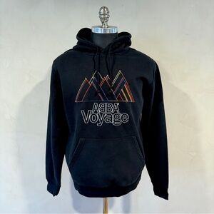 ABBA Voyage Graphic Hoodie Black Embroidered Pullover